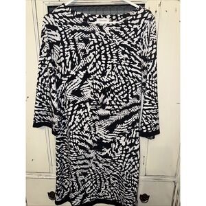 Calvin Klein Stretchy Dress‎ Size 8 Black/white